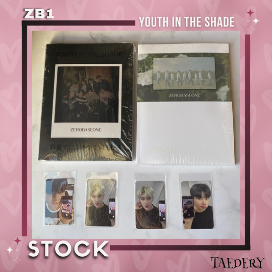 ZEROBASEONE 1st Mini Album - YOUTH IN THE SHADE 
+ POB DE KTOWN4U