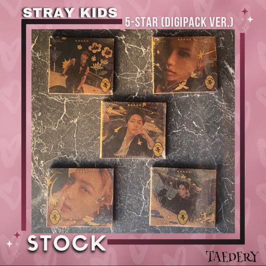 [Digipack ver.] Stray Kids 3rd Album - 5-STAR + beneficios de preventas de fábrica: Photocard (Random 1 de 8)
